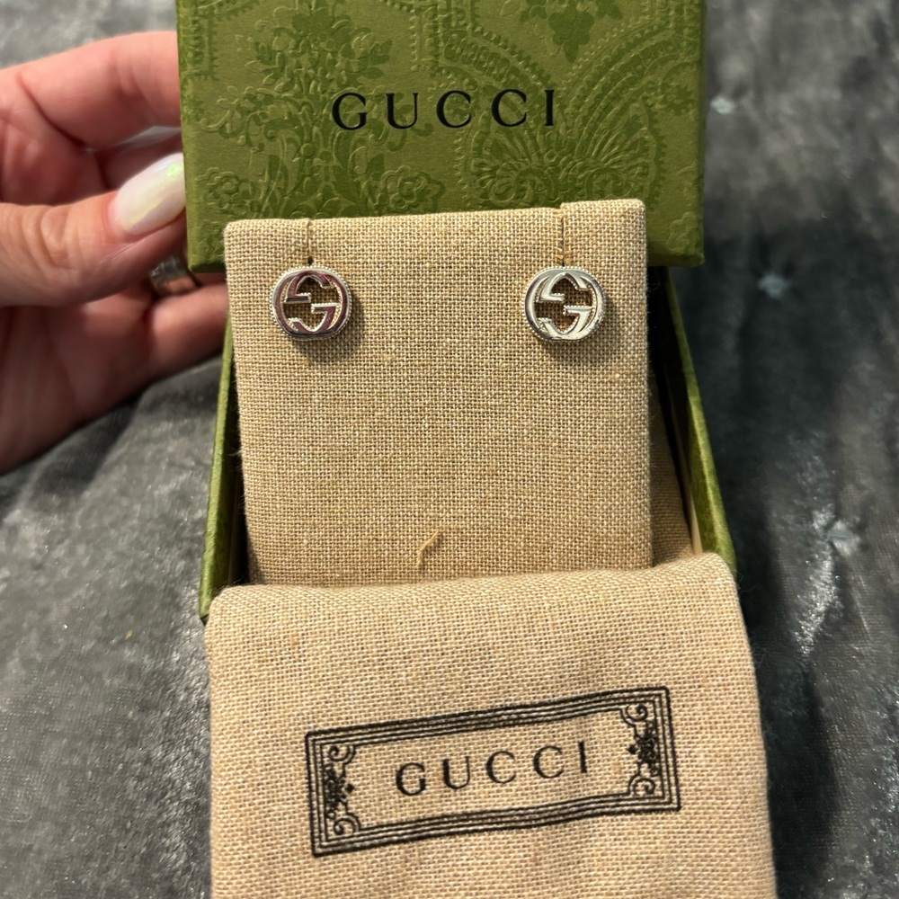 Gucci Silver-Tone Iconic Earrings